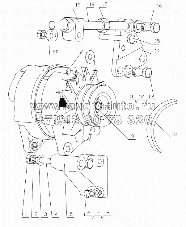  J8201-3701000/02 Alternator Assembly