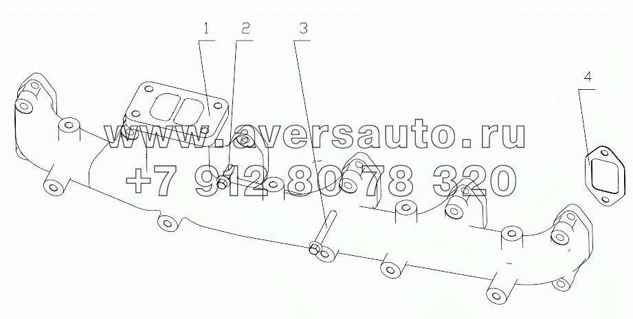  J8000-1008200/06 Exhaust Manifold Parts