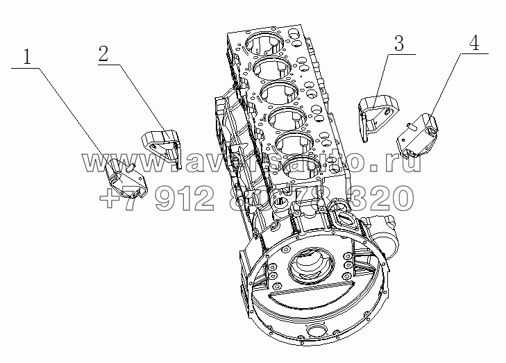  B7741-1001000/01 Engine  Suspension  Assembly
