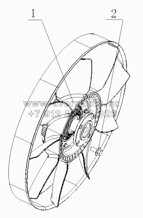  J1B04-1308000/02 Fan Assembly