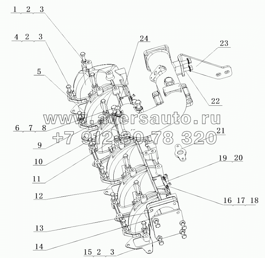  J4R00-1008100/05 and J3C00-1008500/03 Intake Manifold Part