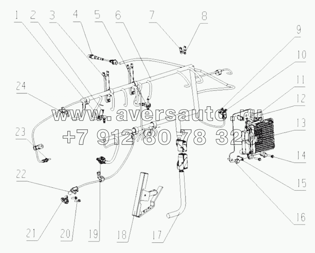  K4В00-3823000/01 Controlling system assembly;Управляющая система в сборе