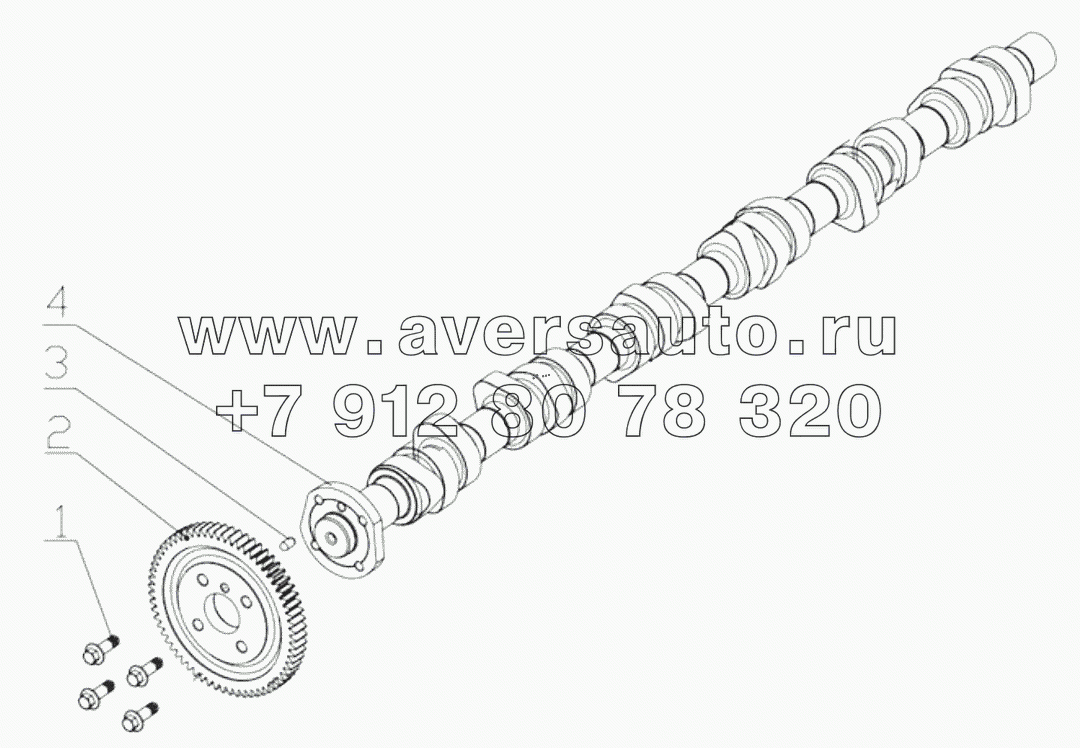  K1A00-1006000/01 Camshaft Assembly;Вал распределительный