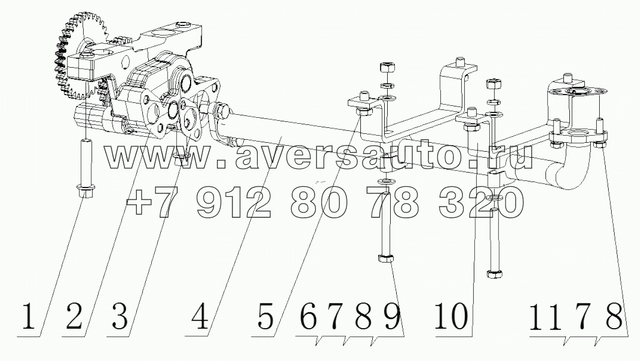  K2000-1011000/02 Oil Pump Assembly