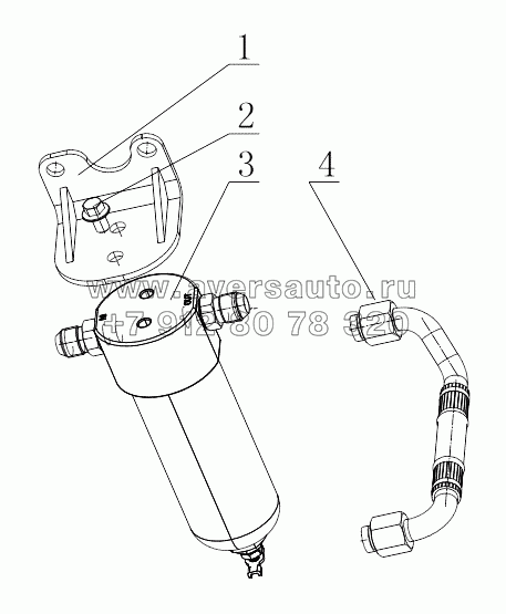  MN100-1107000/01 Gas Low Pressure Filter Assembly