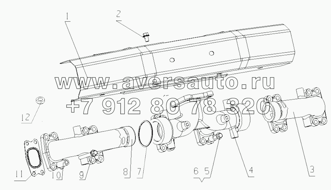  MY100-1008200/03 and MY100-1008400/01 Exhaust Pipe Parts and Exhaust Pipe Cover Parts