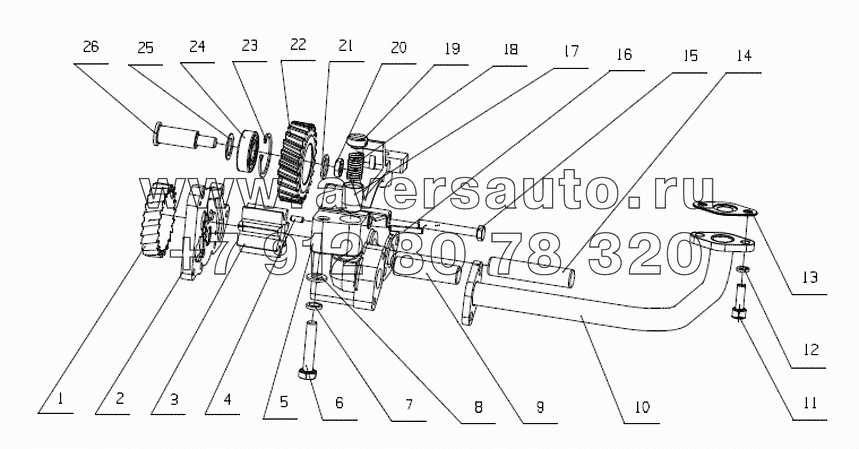 J5600-1011000 Масляный насос