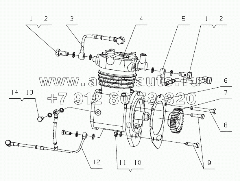 J6000-3509000 Воздушный компрессор