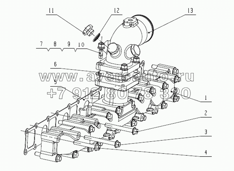 J5600-1008100 Впускной коллектор