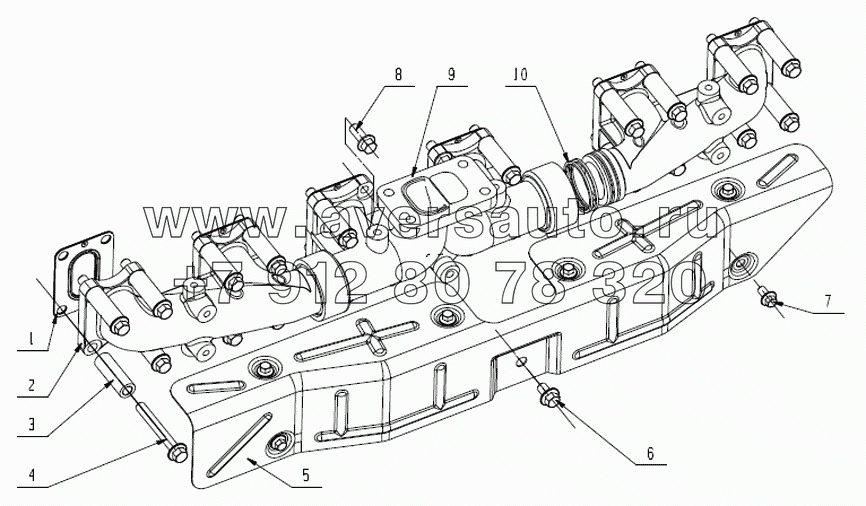 J5600-1008200 Выпускной коллектор