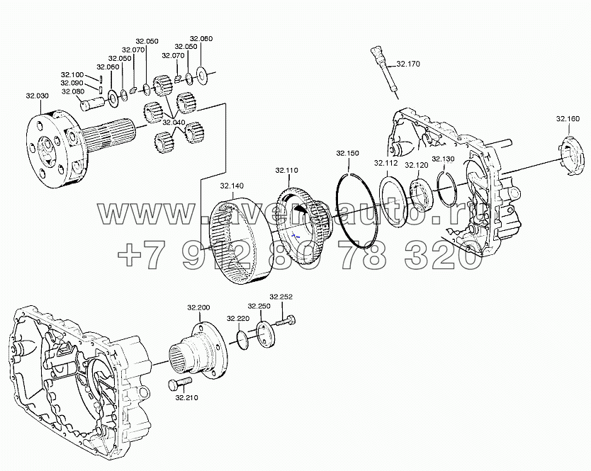 PLANETARY DRIVE 0091132055, 0091132056, FLANGE