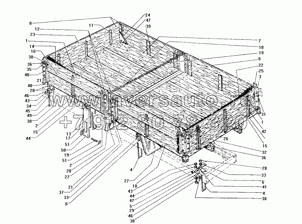 Платформа автомобиля ЗИЛ-130Г