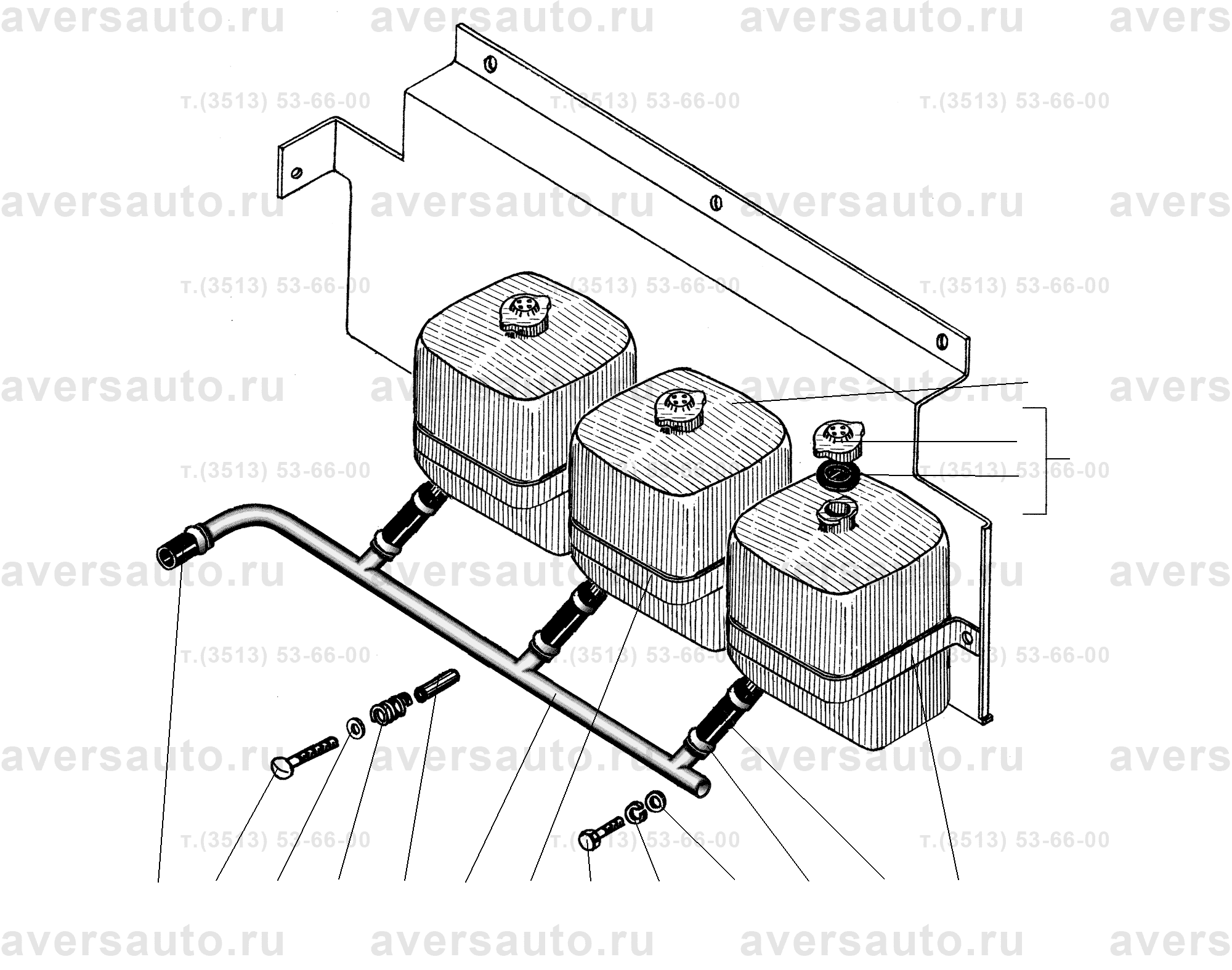 Бачок расширительный Урал 4320 ЯМЗ